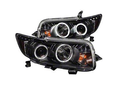 Anzo USA 2008-2010 Scion Xb Projector Headlights w/ Halo Black - 121280