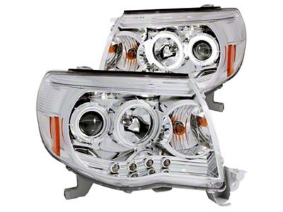 Anzo USA 2005-2011 Toyota Tacoma Projector Headlights w/ Halos Chrome - 121281