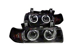 Anzo USA 1992-1998 BMW 3 Series E36 Projector Headlights w/ Halo - 121325