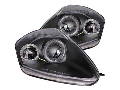Anzo USA 2000-2005 Mitsubishi Eclipse Projector Headlights w/ Halo Black - 121332