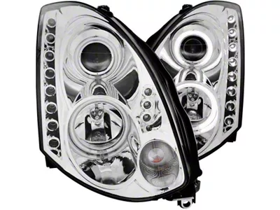Anzo USA 2003-2007 Infiniti G35 Projector Headlights w/ Halo Chrome CCFL - 121364