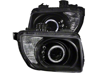 Anzo USA 2003-2006 Honda Element Projector Headlights w/ Halo Black - 121432