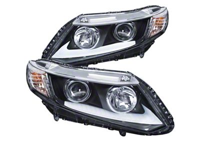 Anzo USA 2012-2015 Honda Civic Projector Headlights w/ U-Bar Chrome - 121478