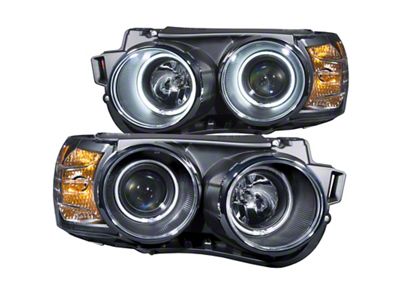Anzo USA 2012-2015 Chevrolet Sonic Projector Headlights w/ Halo Black CCFL - 121488