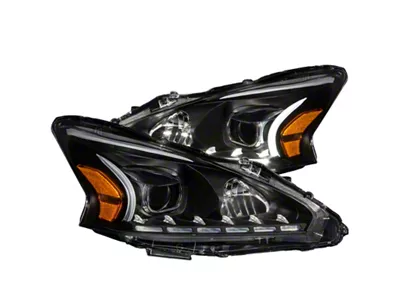 Anzo USA 2013-2014 Nissan Altima Projector Headlights w/ Plank Style Design - 121500
