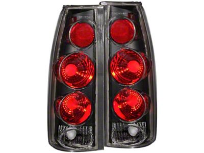 Anzo USA 1999-2000 Cadillac Escalade Taillights Black 3D Style - 211019