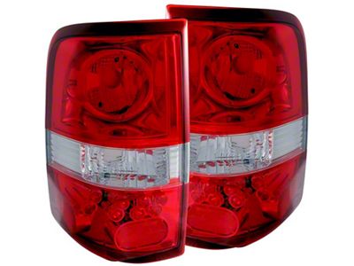 Anzo USA 2004-2008 Ford F-150 Taillights Red/Clear - LED Style - 211058