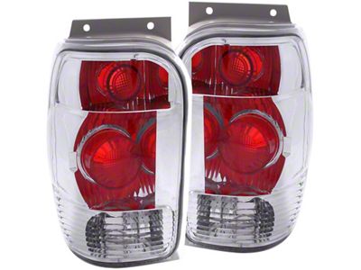 Anzo USA 1998-2001 Ford Explorer Taillights Chrome - 211082