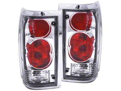 Anzo USA 1986-1993 Mazda B2000 Taillights Chrome - 211111