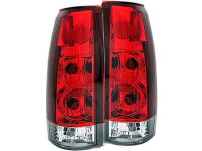 Anzo USA 1999-2000 Cadillac Escalade Taillights Red/Clear - New Gen - 211140