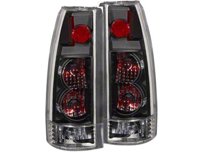 Anzo USA 1999-2000 Cadillac Escalade Taillights Black - New Gen - 211144