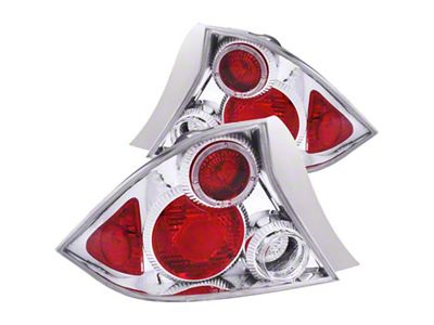 Anzo USA 2001-2003 Honda Civic Taillights Chrome w/ Halo - 221045