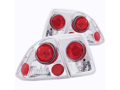 Anzo USA 2001-2004 Honda Civic Taillights Chrome - 221047