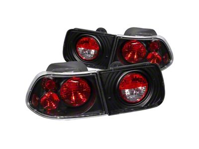 Anzo USA 1996-2000 Honda Civic Coupe Taillights Black - 221062