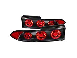 Anzo USA 1995-1999 Mitsubishi Eclipse Taillights Black - 221084