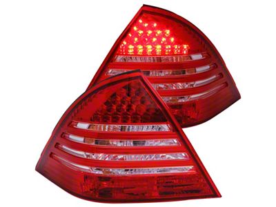 Anzo USA 2001-2004 Mercedes Benz C Class W203 Taillights Red/Smoke - 221151