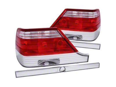 Anzo USA 1995-1999 Mercedes Benz S Class W140 Taillights Red/Clear - 221153