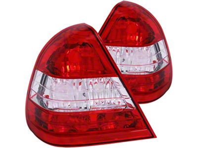 Anzo USA 1994-2000 Mercedes Benz C Class W202 Taillights Red/Clear - 221157
