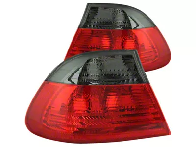 Anzo USA 2000-2003 BMW 3 Series E46 Taillights Red/Smoke - Outer - 221202