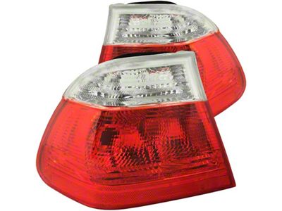 Anzo USA 1999-2001 BMW 3 Series E46 Taillights Red/Clear - 221218