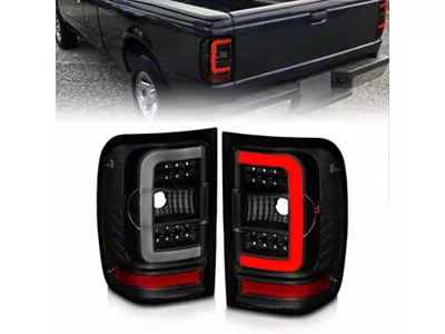 Anzo USA 01-11 Ford Ranger LED Taillights - Black Housing w/ - 311391