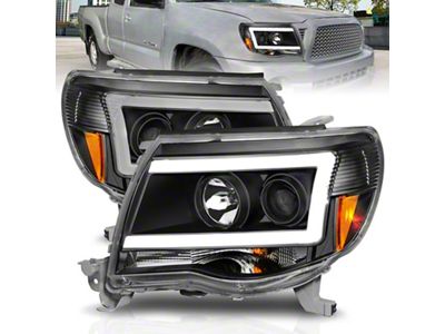 Anzo USA 05-09 Toyota Tacoma Projector Light Bar Style Headlights w/ - 111517