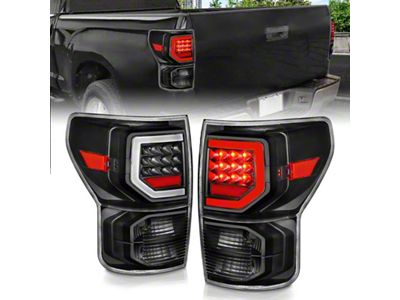 Anzo USA 07-11 Toyota Tundra Full LED Tailights Black Housing Clear - 311386