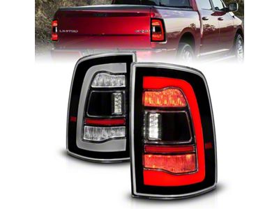 Anzo USA 09-18 Dodge Ram 1500 Sequential LED Taillights Black - 311469