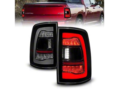 Anzo USA 09-18 Dodge Ram 1500 Sequential LED Taillights Smoke Black - 311470