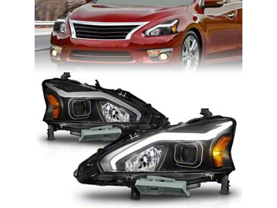 Anzo USA 13-15 Nissan Altima w/o Factory HID Bulbs Projector Headlights - 121569