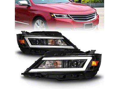 Anzo USA 14-20 Chevrolet Impala Square Projector LED Bar Headlights w/ - 121574