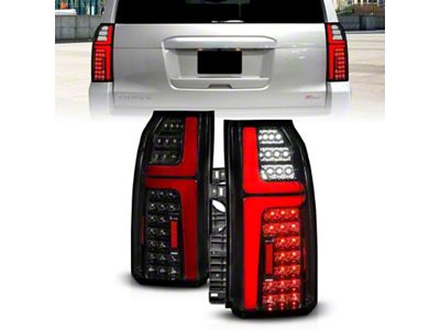 Anzo USA 15-20 Chevrolet Tahoe Sequential LED Tube Taillights Black - 311468