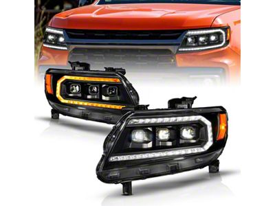 Anzo USA 15-22 Chevy Colorado Blk Housing Full LED DRL Projector - 111634