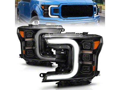 Anzo USA 18-20 Ford F-150 Full Led Projector Light Bar Headlights - 111519