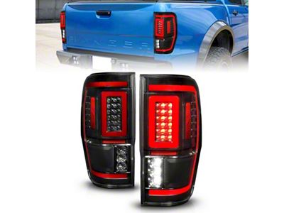 Anzo USA 19-22 Ford Ranger Full LED Taillights w/ Lightbar Sequential - 311446