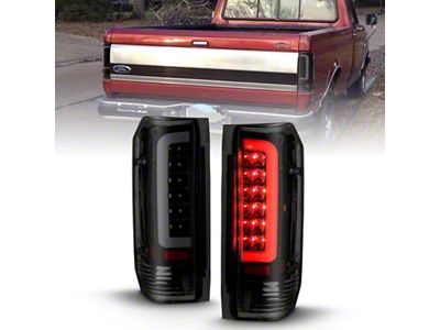Anzo USA 1987-1996 Ford F-150 LED Taillights Black Housing Smoke Lens - 311351