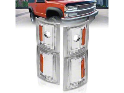 Anzo USA 1994-1998 Chevrolet Blazer Corner Lights Clear Lens w/ Amber - 521041