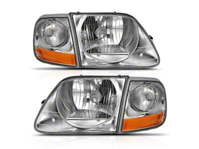 Anzo USA 1997-2003 Ford F-150 Crystal Headlight G2 Clear With Parking - 111438
