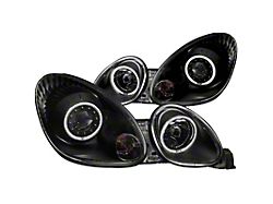 Anzo USA 1998-2005 Lexus Gs300 Projector Headlights w/ Halo Black - 121144