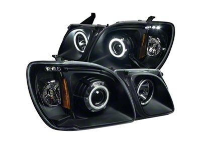 Anzo USA 1998-2007 Lexus Lx470 Projector Headlights w/ Halo Black CCFL - 111170
