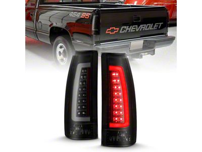 Anzo USA 1999-2000 Cadillac Escalade LED Taillights Black Housing Smoke Lens - 311345