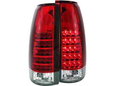 Anzo USA 1999-2000 Cadillac Escalade LED Taillights Red/Clear - 311057