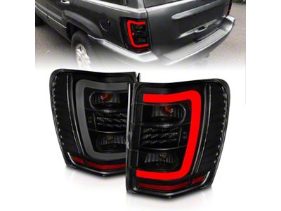 Anzo USA 1999-2004 Jeep Grand Cherokee LED Tail Lights w/ Light - 311395