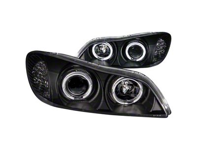 Anzo USA 2000-2004 Infiniti I30 Projector Headlights w/ Halo Black - 121077