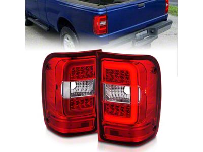 Anzo USA 2001-2011 Ford Ranger LED Tail Lights w/ Light Bar - 311393