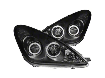 Anzo USA 2002-2003 Lexus Es300 Projector Headlights w/ Halo Black - 121232