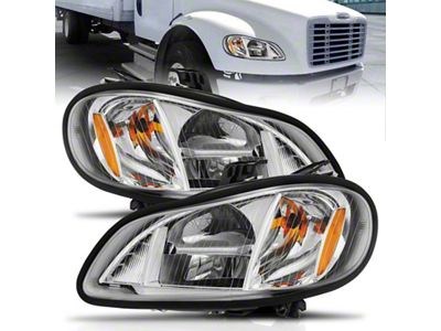 Anzo USA 2002-2014 Freightliner M2 LED Crystal Headlights Chrome Housing w/ - 131031