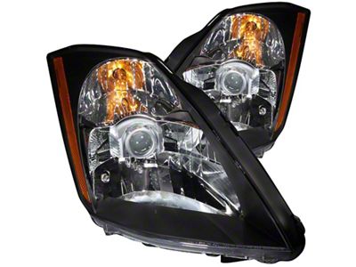 Anzo USA 2003-2005 Nissan 350Z Crystal Headlights Black - 121108