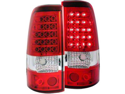 Anzo USA 2003-2006 Chevrolet Silverado 1500 LED Taillights Red/Clear - 311007