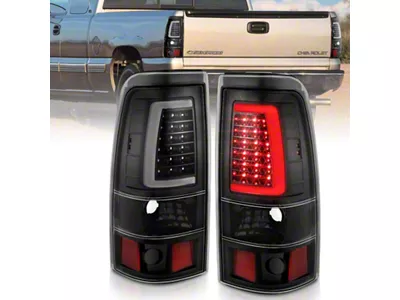 Anzo USA 2003-2006 Chevy Silverado 1500 LED Taillights Plank Style Black - 311333